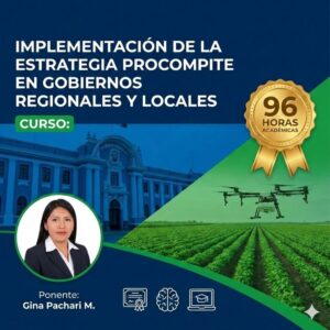 Curso Especializado en Implementación de la Estrategia PROCOMPITE en Gobiernos Regionales y Locales con certificación de 128 horas.
