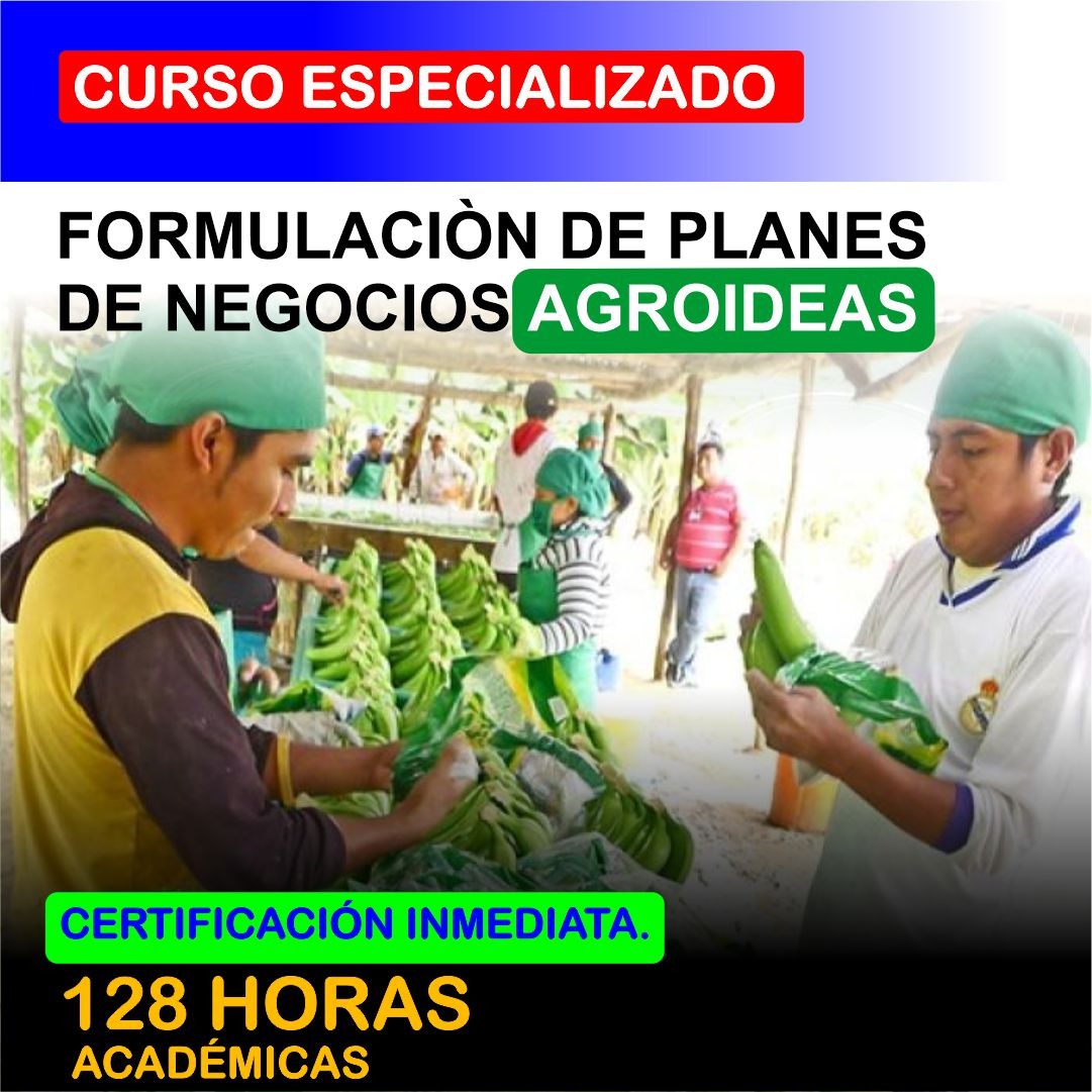 Formulación y evaluación de planes de negocios Agroideas: