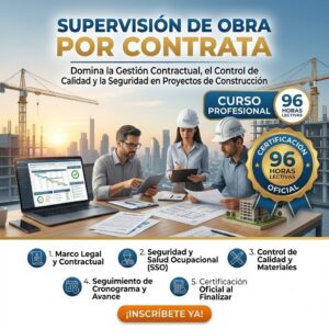 SUPERVISIÓN DE OBRA POR CONTRATA | Curso 96h.