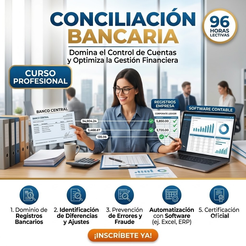 CONCILIACIÓN BANCARIA | Curso 96h.