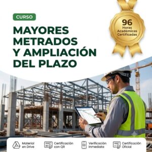 MAYORES METRADOS Y AMPLIACIÓN DEL PLAZO | Curso 96h.