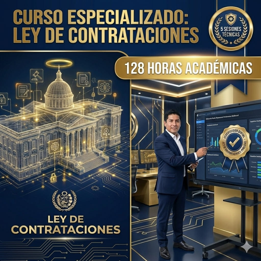 Certificación técnica avanzada en Ley de Contrataciones con el Estado 128 horas - Ponente Luis Isuhuaylas Castillo - Social Stratum Team.