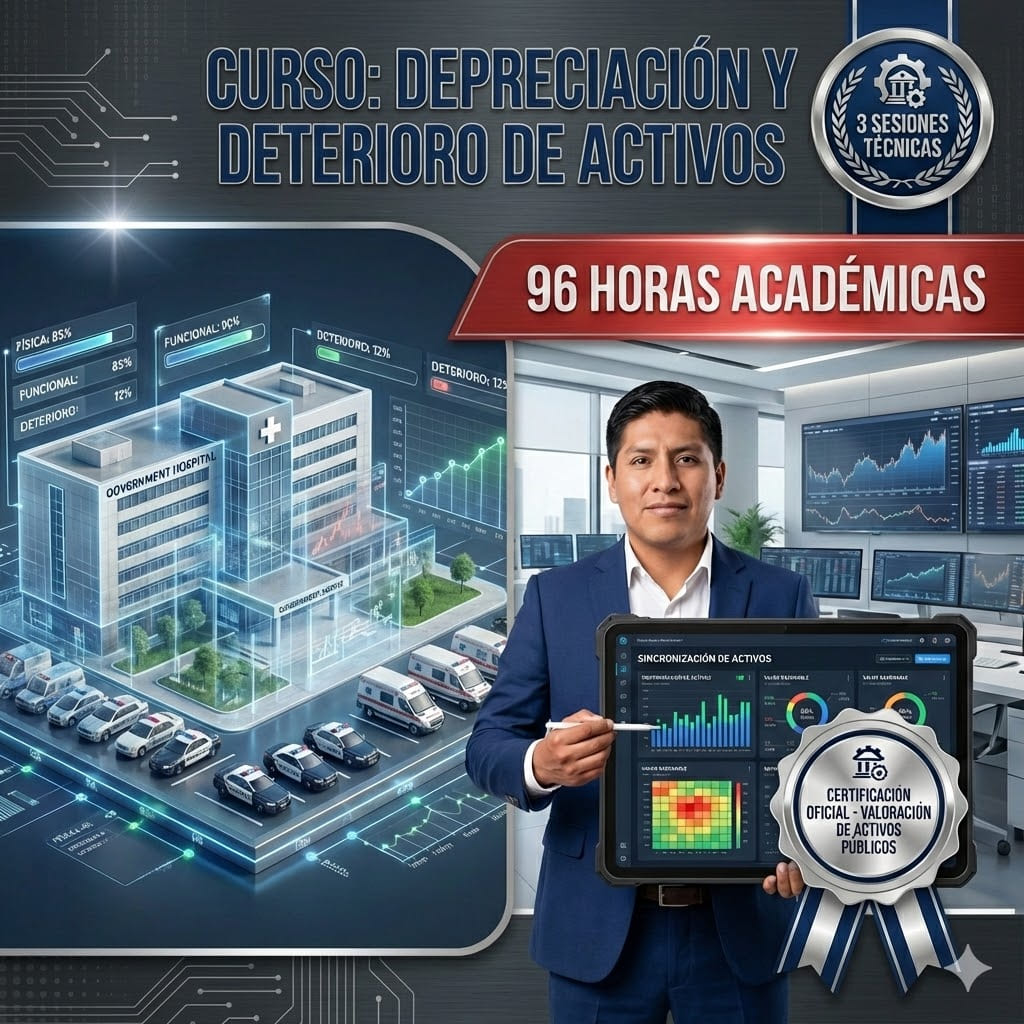 Certificación técnica en Depreciación, Amortización y Deterioro de Activos 96 horas - Ponente Walter Apaza Mendoza - Social Stratum Team.
