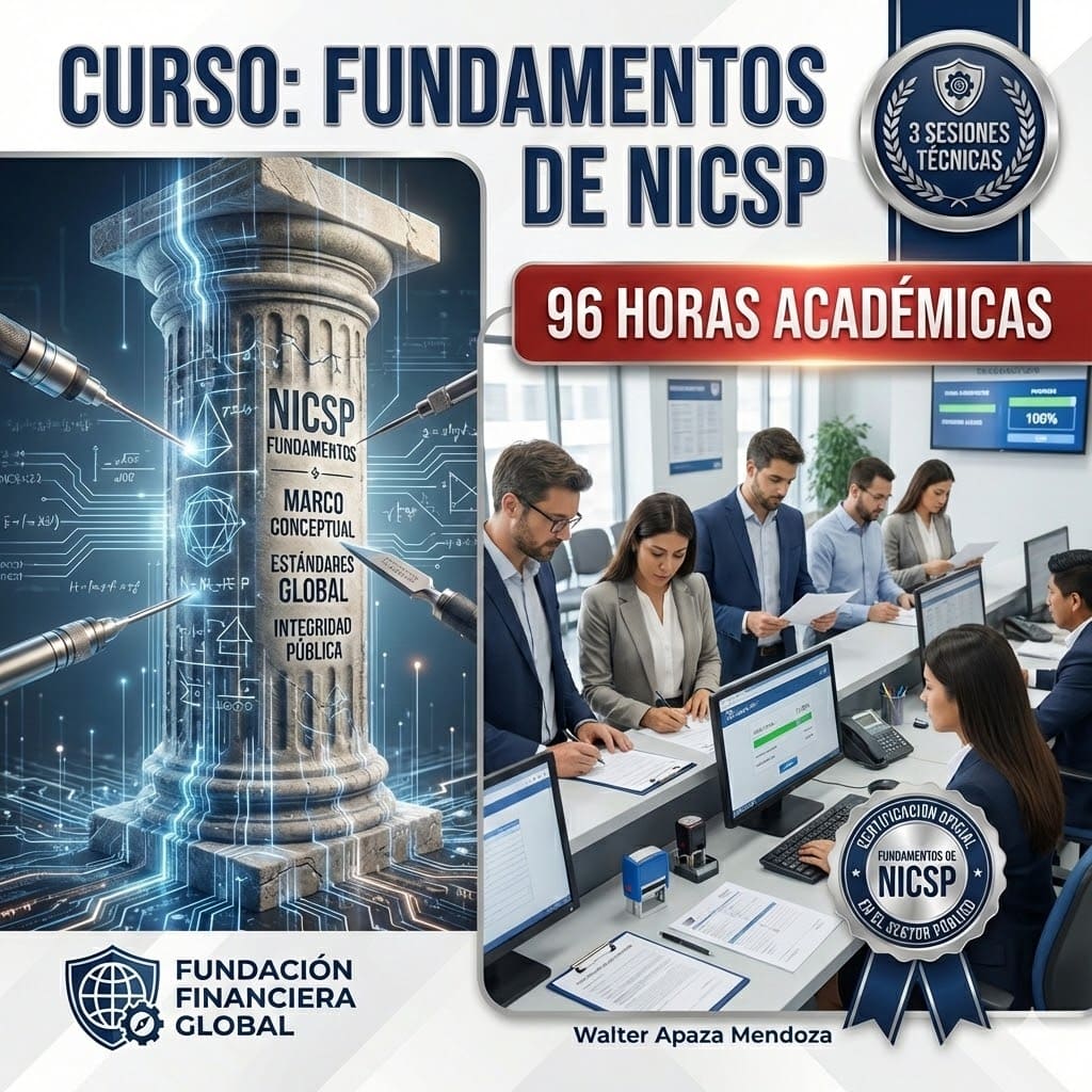 Certificación técnica en Fundamentos de NICSP 96 horas - Ponente Walter Apaza Mendoza - Social Stratum Team.
