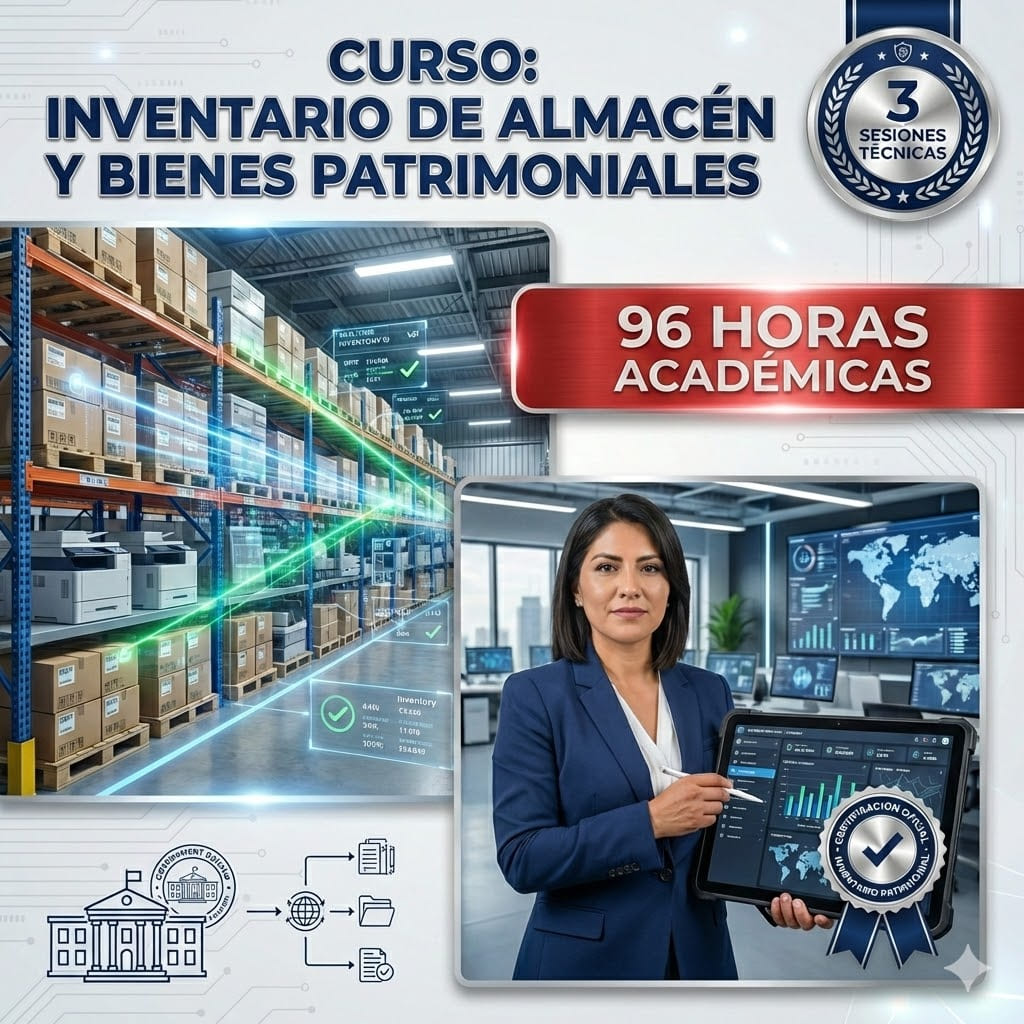 Certificación técnica en Inventario de Almacén y Bienes Muebles Patrimoniales 96 horas - Ponente Jobvito Flores Mariños - Social Stratum Team.