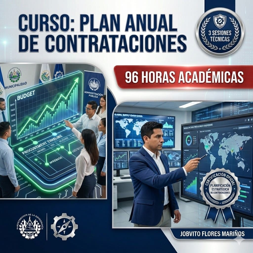 Certificación técnica en Plan Anual de Contrataciones 96 horas - Ponente Jobvito Flores Mariños - Social Stratum Team.