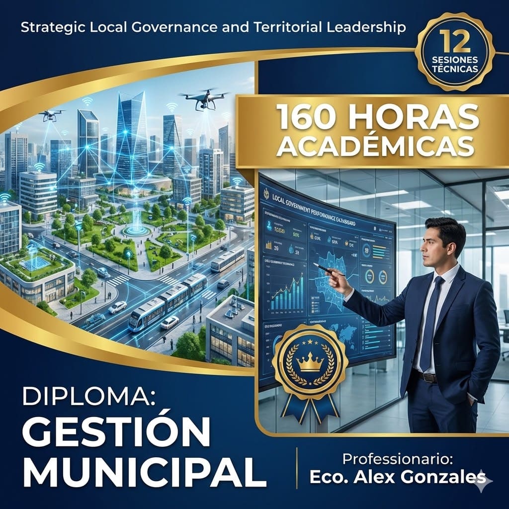 Formación avanzada en Gestión Municipal 160 horas - Ponente Eco. Alex Gonzales - Social Stratum Team.