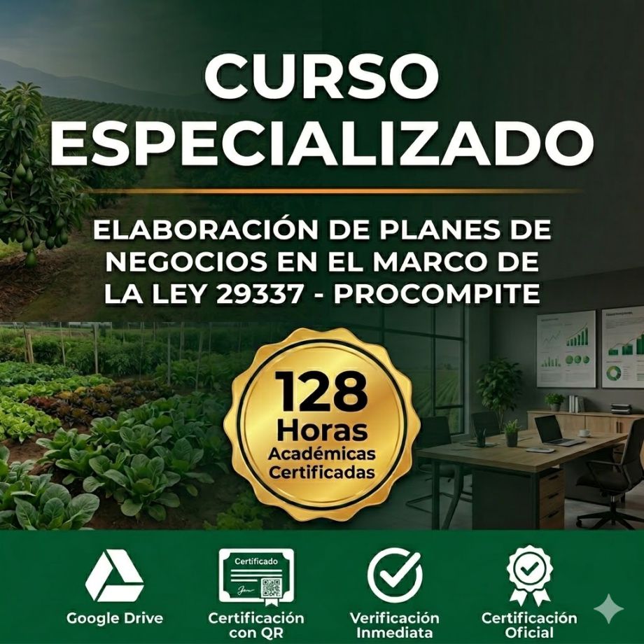 ELaboracion de planes de negocios procompite 128 horas academicas
