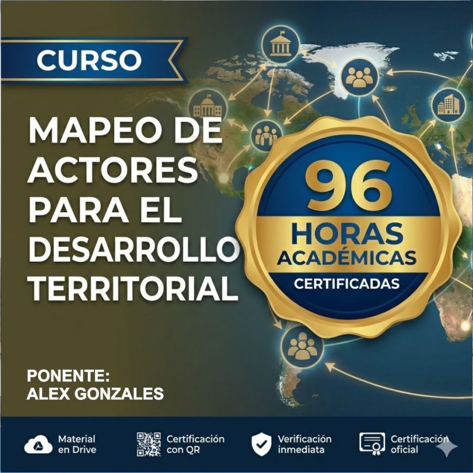 mapeo de actores para el desarrollo territorial con alex gonzales